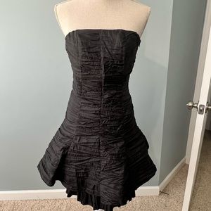 Vintage 80s Jessica McClintock Dress Black Size 8